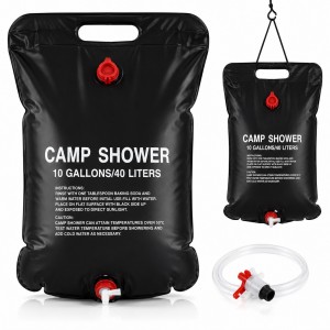 Duș Portabil pentru Camping 40L – Încălzire Solară, Ideal pentru Drumeții și Vacanțe
