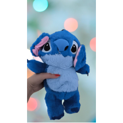Jucarie interactiva Stitch linistitoare care respira, 30 cm - albastru