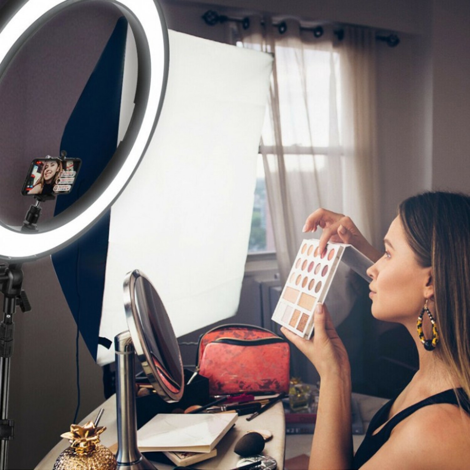 Lampa Tik Tok pentru selfie - 22 inch Pentru Casa