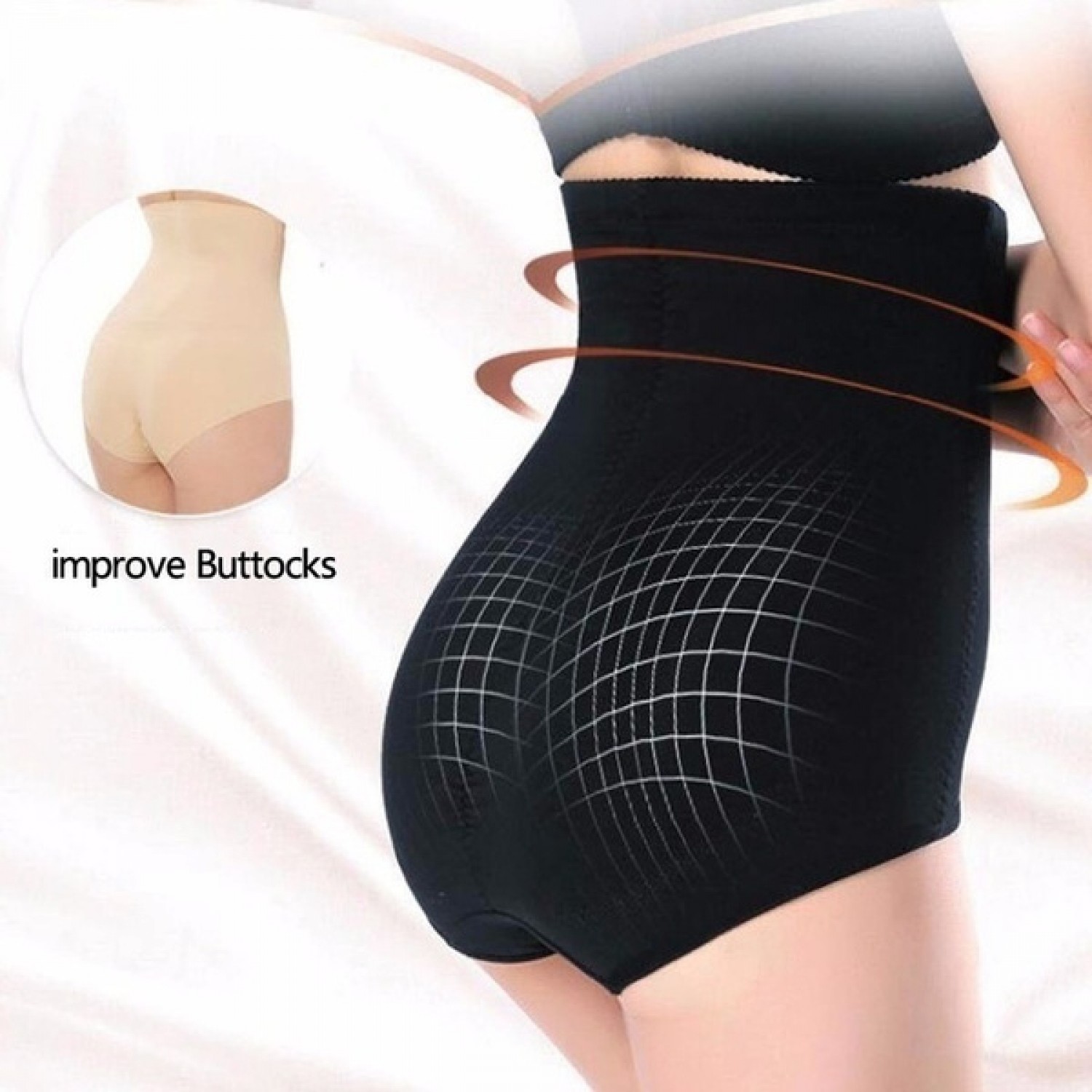 Lenjerie modelatoare clasica cu talie inalta (banda silicon) Lenjerie