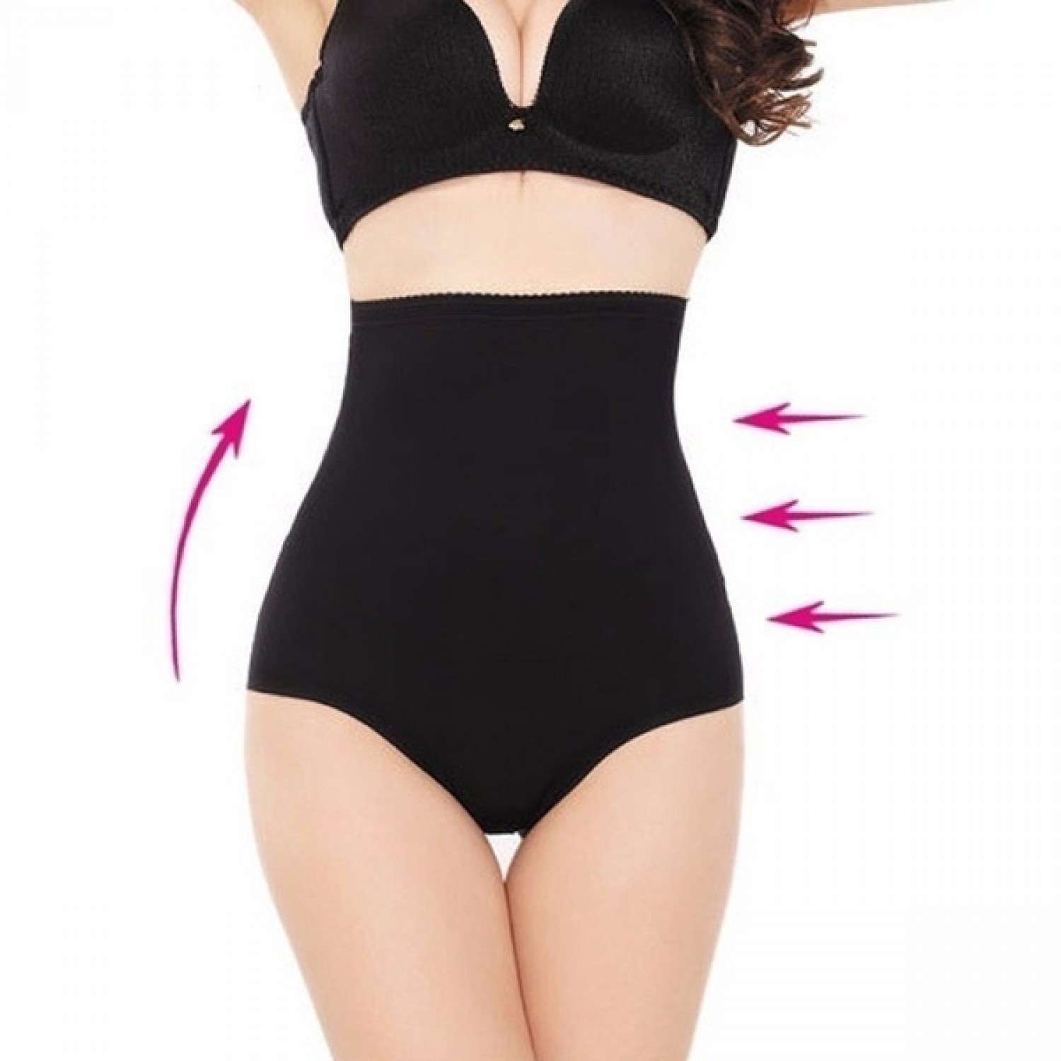 Lenjerie modelatoare clasica cu talie inalta (banda silicon) Lenjerie