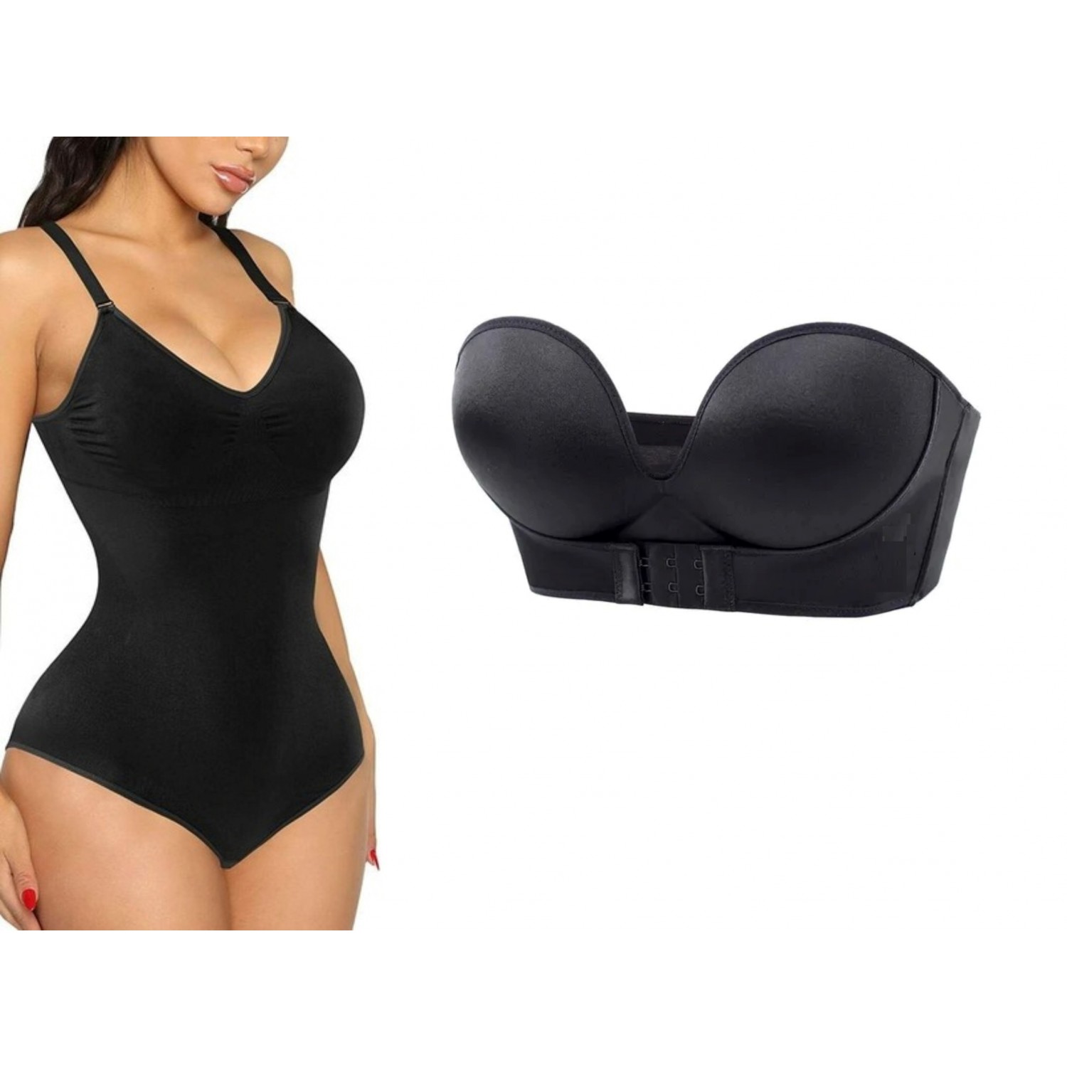 SET: Body modelator Intimo + Sutien super push up fara bretele Seturi produse