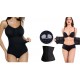 SET PROMO: Body modelator Intimo + Centura modelatoare tip corset, efect talie de viespe cu prindere mos si baba Seturi produse