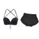 SET: ​Sutien push up cu snur si bretele + Chilot push up cu talie joasa Seturi produse