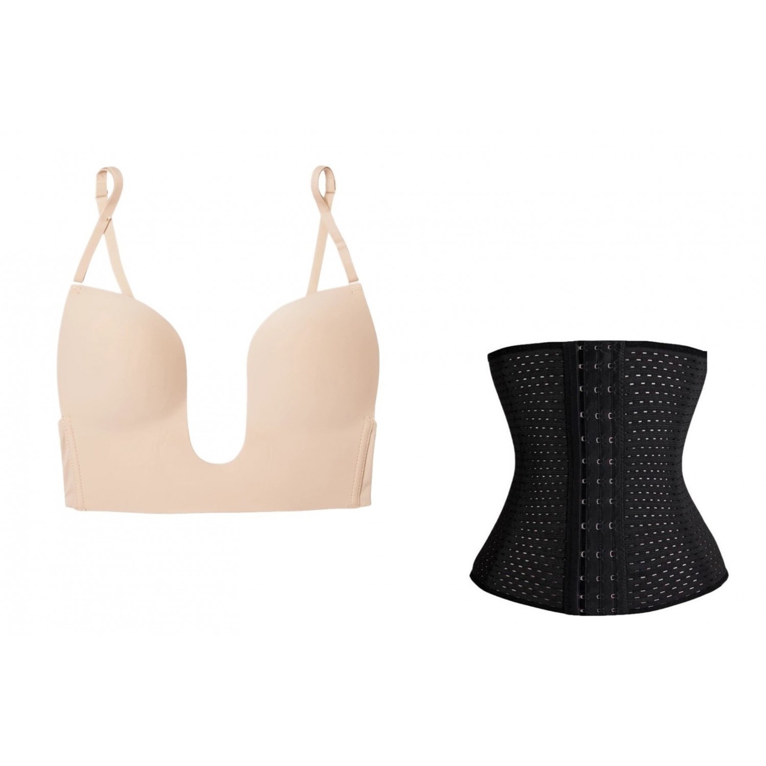 OFERTA: Centura modelatoare + Sutien cu efect push-up  - cu bretele Seturi produse