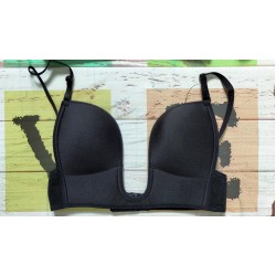 Sutien cu efect push-up si decolteu in forma de U - cu bretele
