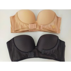 SET PROMO: Chilot push-up talie inalta + Sutien fara bretele, cu super push up