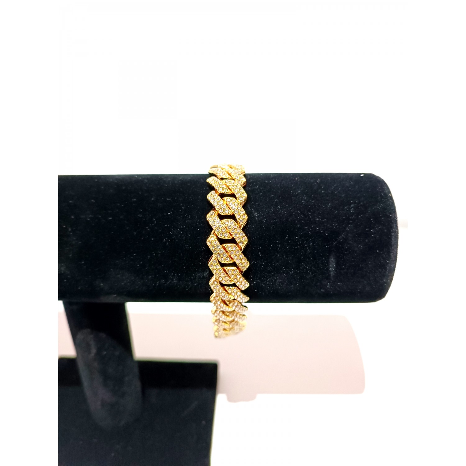 Bratara aurie Tropez, cu inchizatoare cu pietre Bijuterii & Accesorii