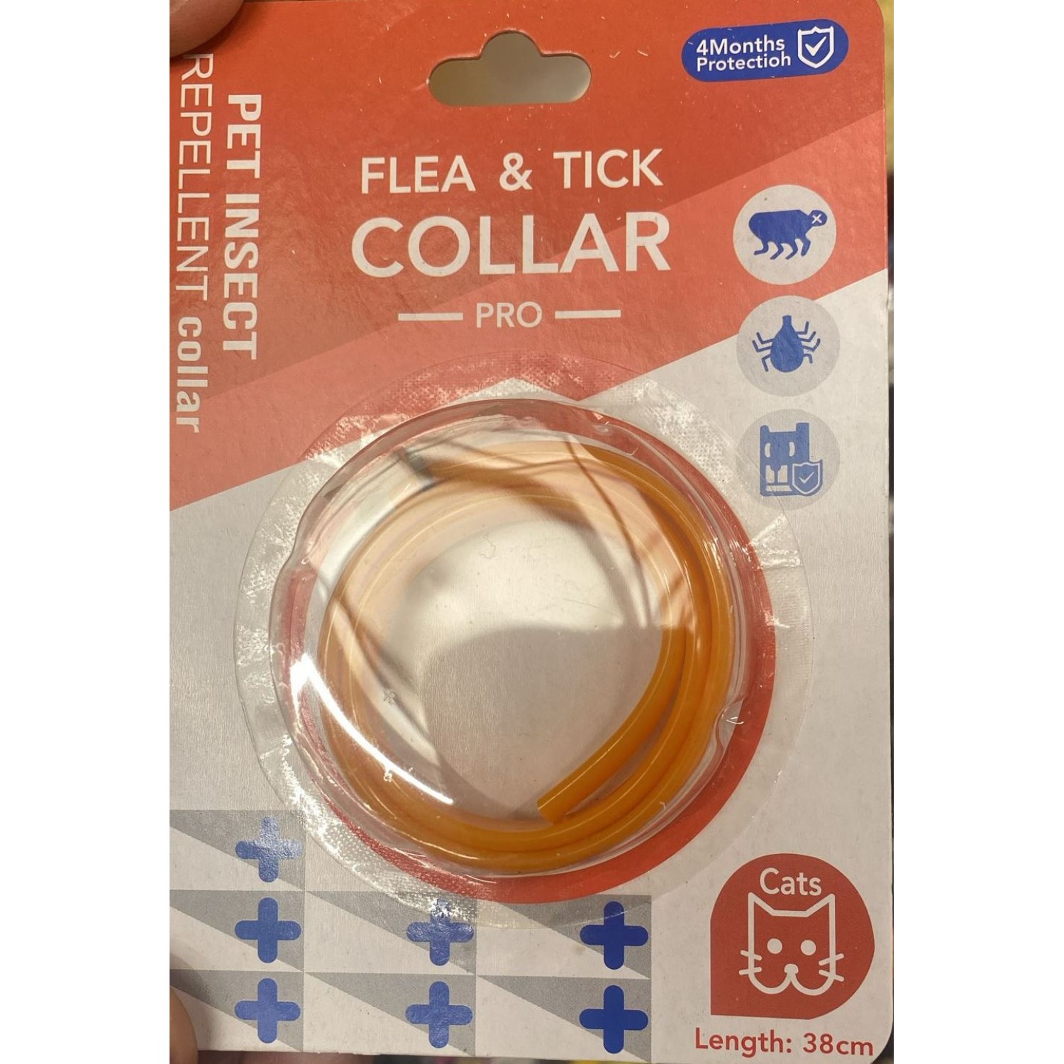 Zgarda Antiparazitara pentru Purici si Capuse, 38x1cm Pentru Casa