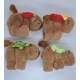 Bratara Capybara de plus, cu rucsac, 12 cm Jocuri si jucarii pentru copii
