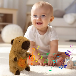 Jucarie de plus Capybara care sforaie 35 cm