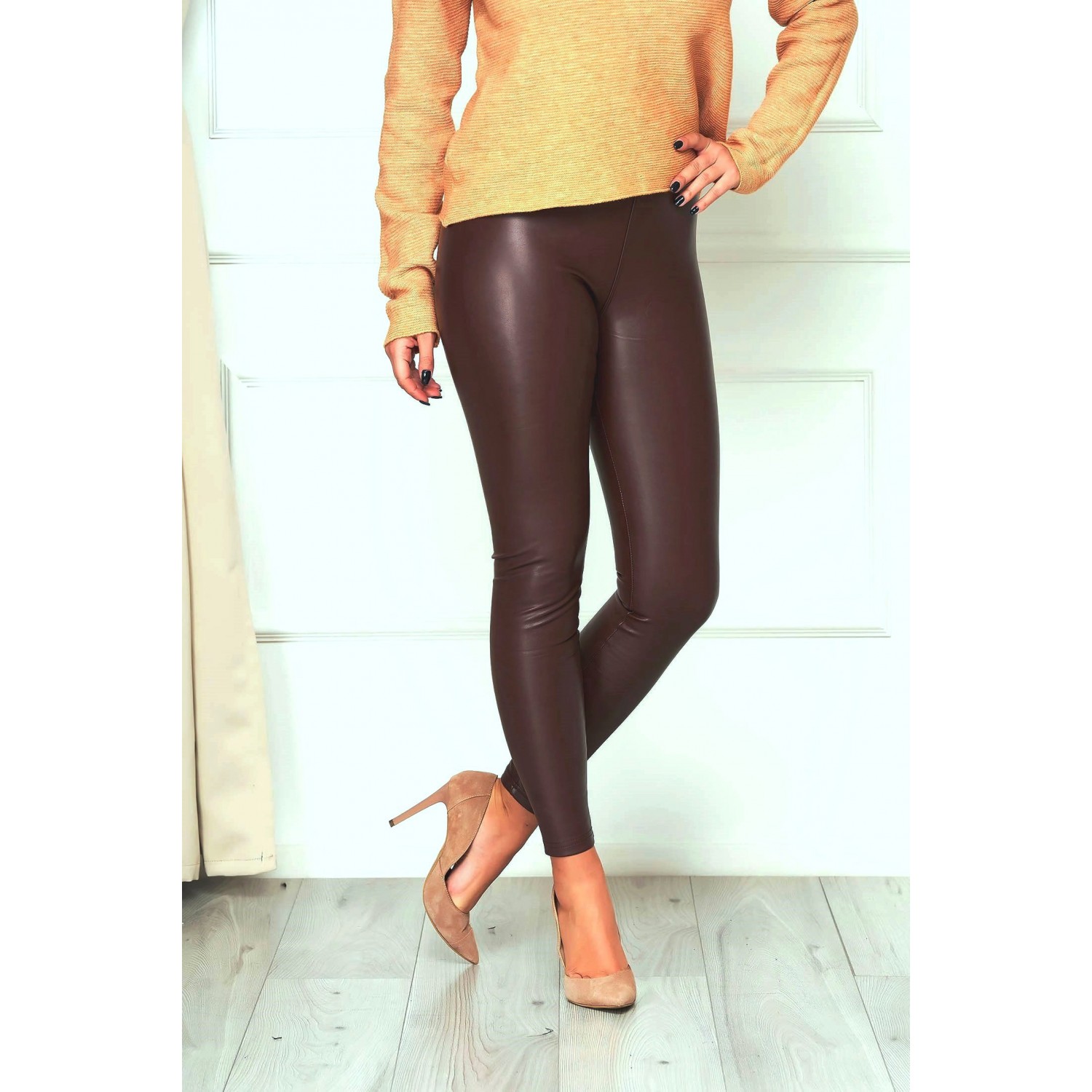 Colanti subtiri dama (imitatie piele) Colanti