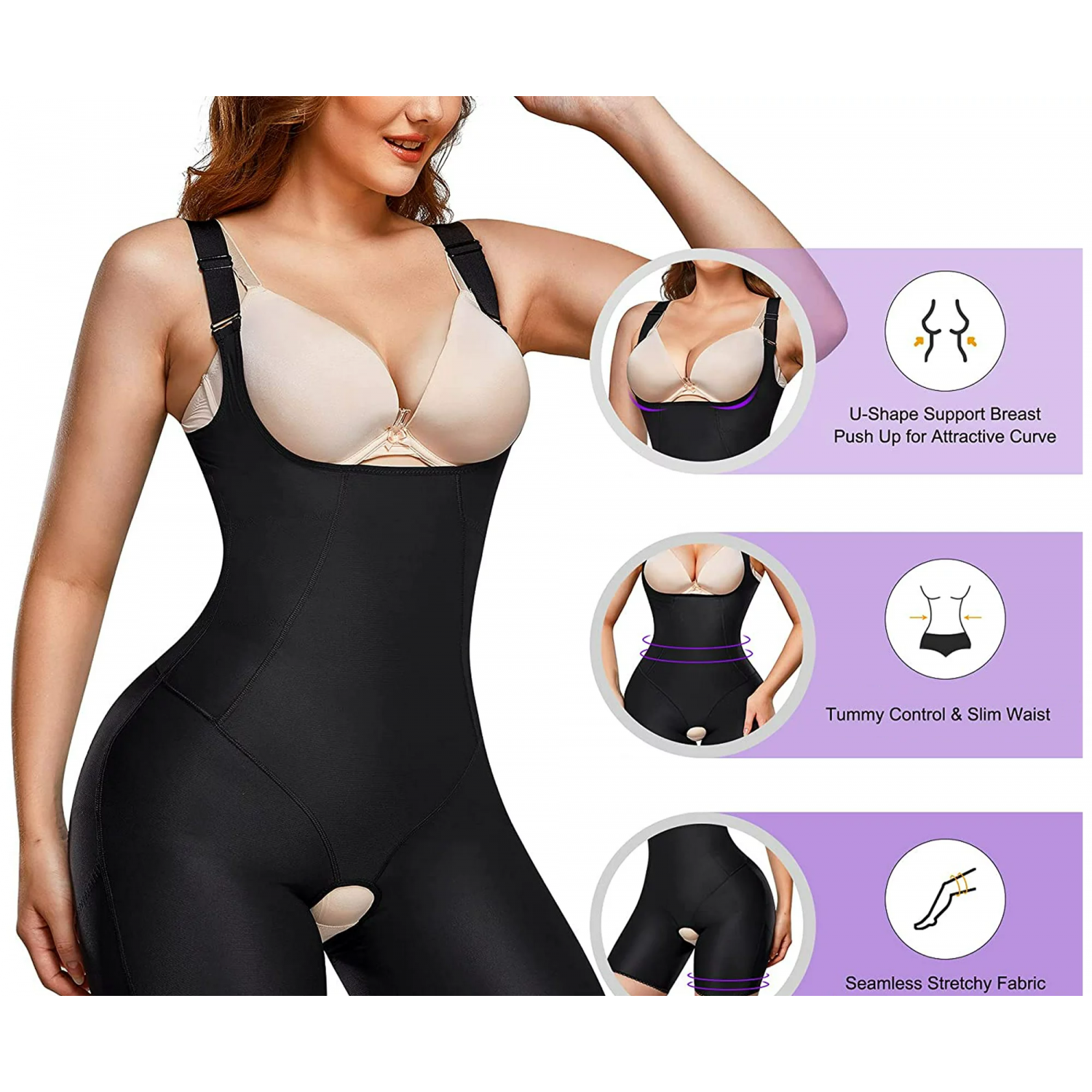 Body modelator (cu picior) Lenjerie Modelatoare