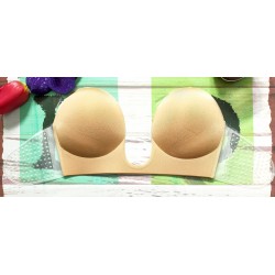 Sutien cu efect push up - fara bretele - cu decolteu in forma de U Sutien cu efect push up - fara bretele - cu decolteu in forma de U