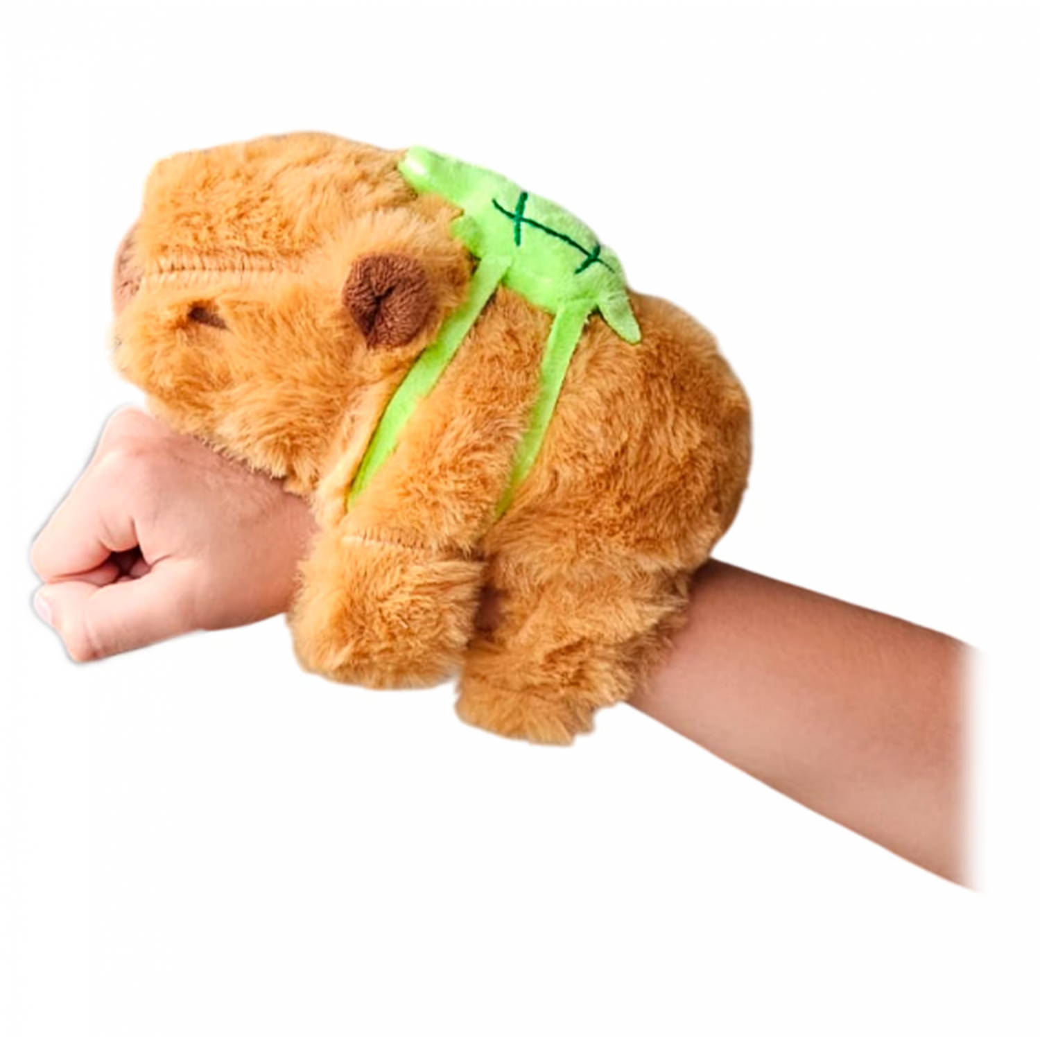 Bratara Capybara de plus, cu rucsac, 12 cm Jocuri si jucarii pentru copii