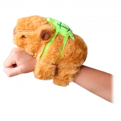 Bratara Capybara de plus, cu rucsac, 12 cm