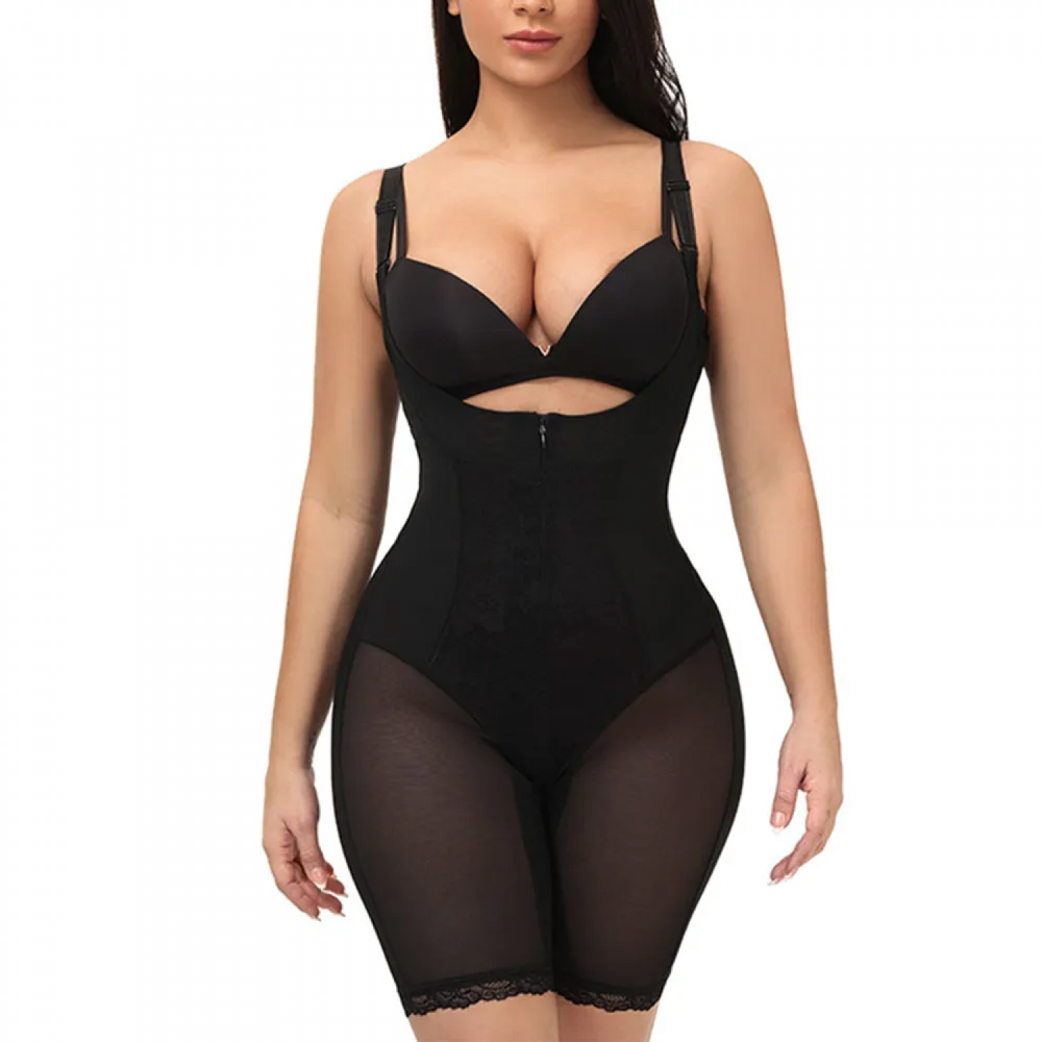 Body modelator cu fermoar + mos/baba (tip salopeta) Lenjerie Modelatoare