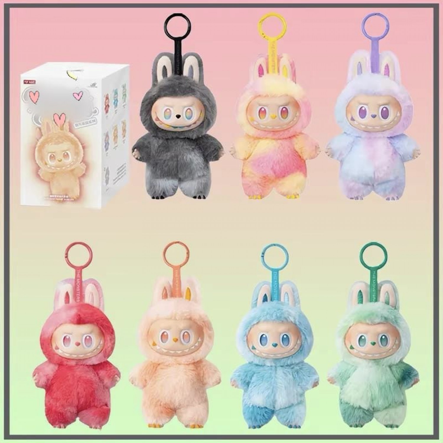 Breloc Jucarie Labubu 16 cm (diverse culori) - BlindBox Jocuri si jucarii pentru copii