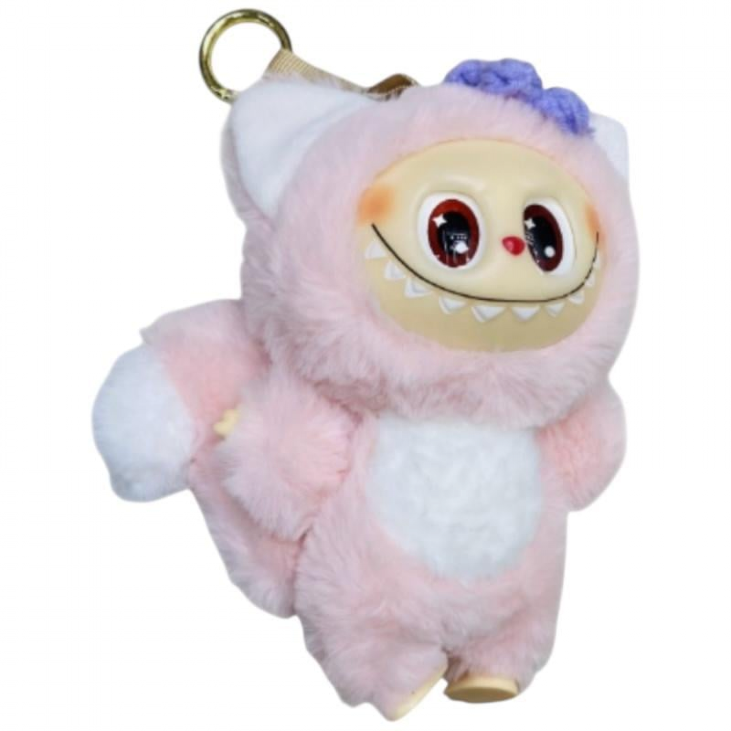 Breloc Jucarie Labubu 15 cm in costum colorat Jocuri si jucarii pentru copii