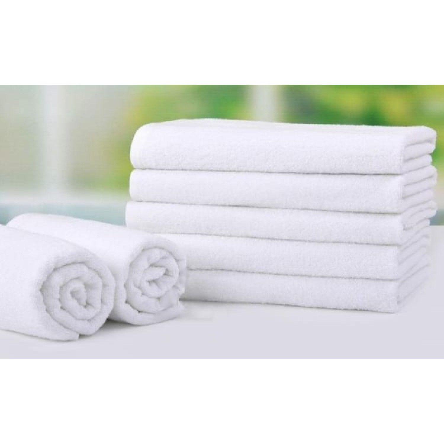 SET 6 buc Prosoape albe 70*140 cm - 100% bumbac Pentru Casa