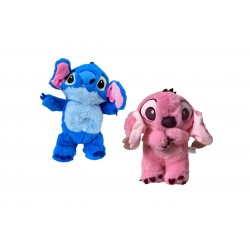 SET Jucarie de Plus Interactiva Angel si Stitch, care respira – 30 cm