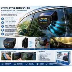 Ventilator Auto Solar pentru Aerisire și Reducerea Temperaturii din Mașină
