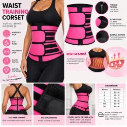 Set 2 X Corset modelator pentru talie – Waist Trainer cu efect termic
